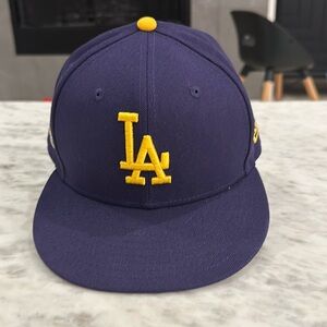 LA Dodgers World Series new era (lakers colors)